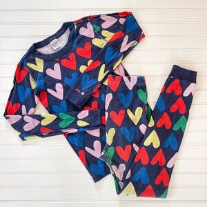 HANNA ANDERSSON VGUC Organic Cotton Colorful Heart Pajama Set